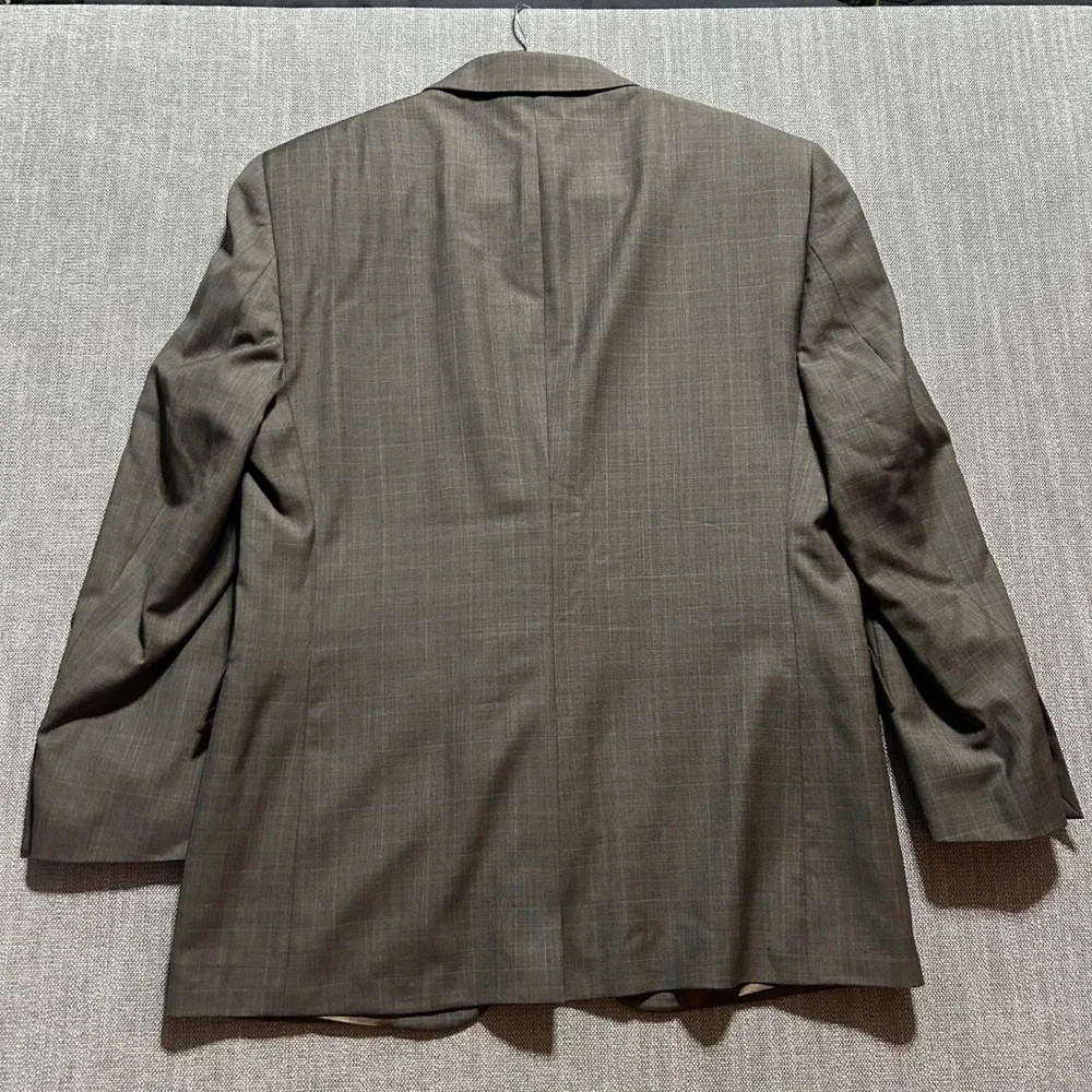 Jos A Bank Mens 40SH Brown Glen Check 100% Wool 2 Button Blazer Sport Coat‎ 40S